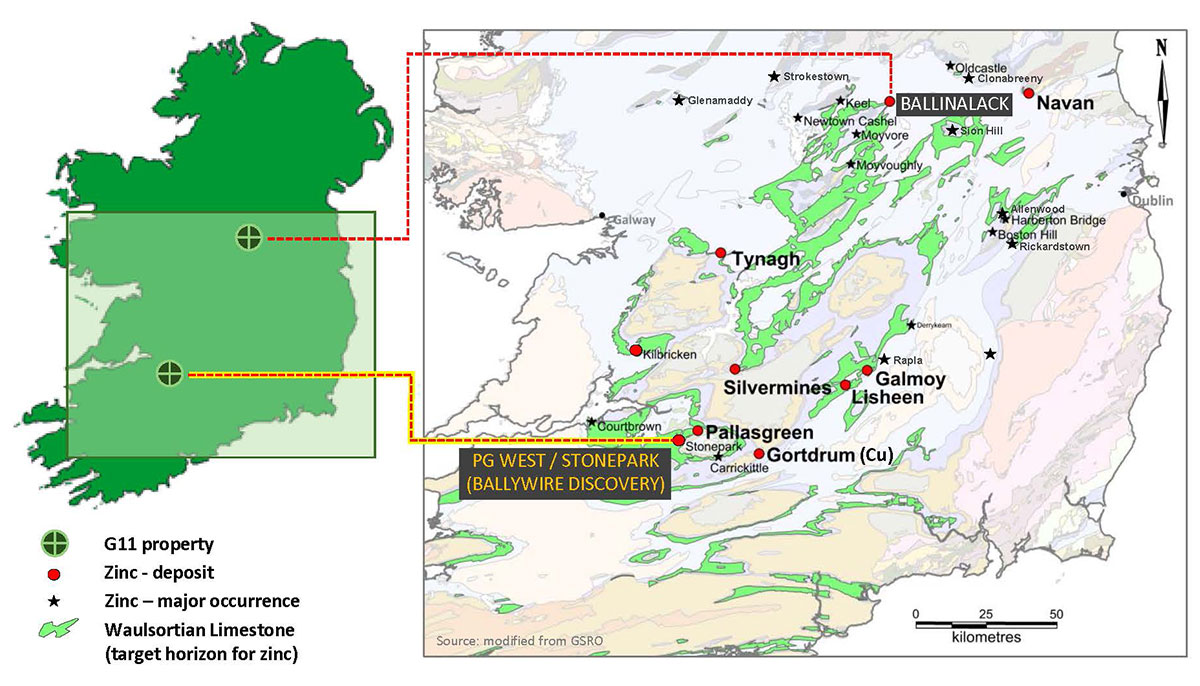 Project location map of the Stonepark Project, County Limerick, Ireland